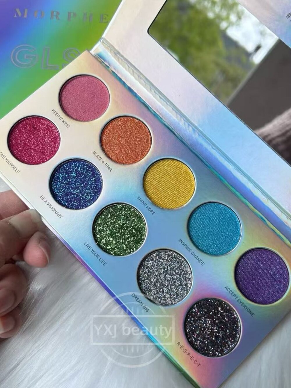New Morphe 10G Glsen Up Artistry Eyeshadow Palette Full Size~Discontinued